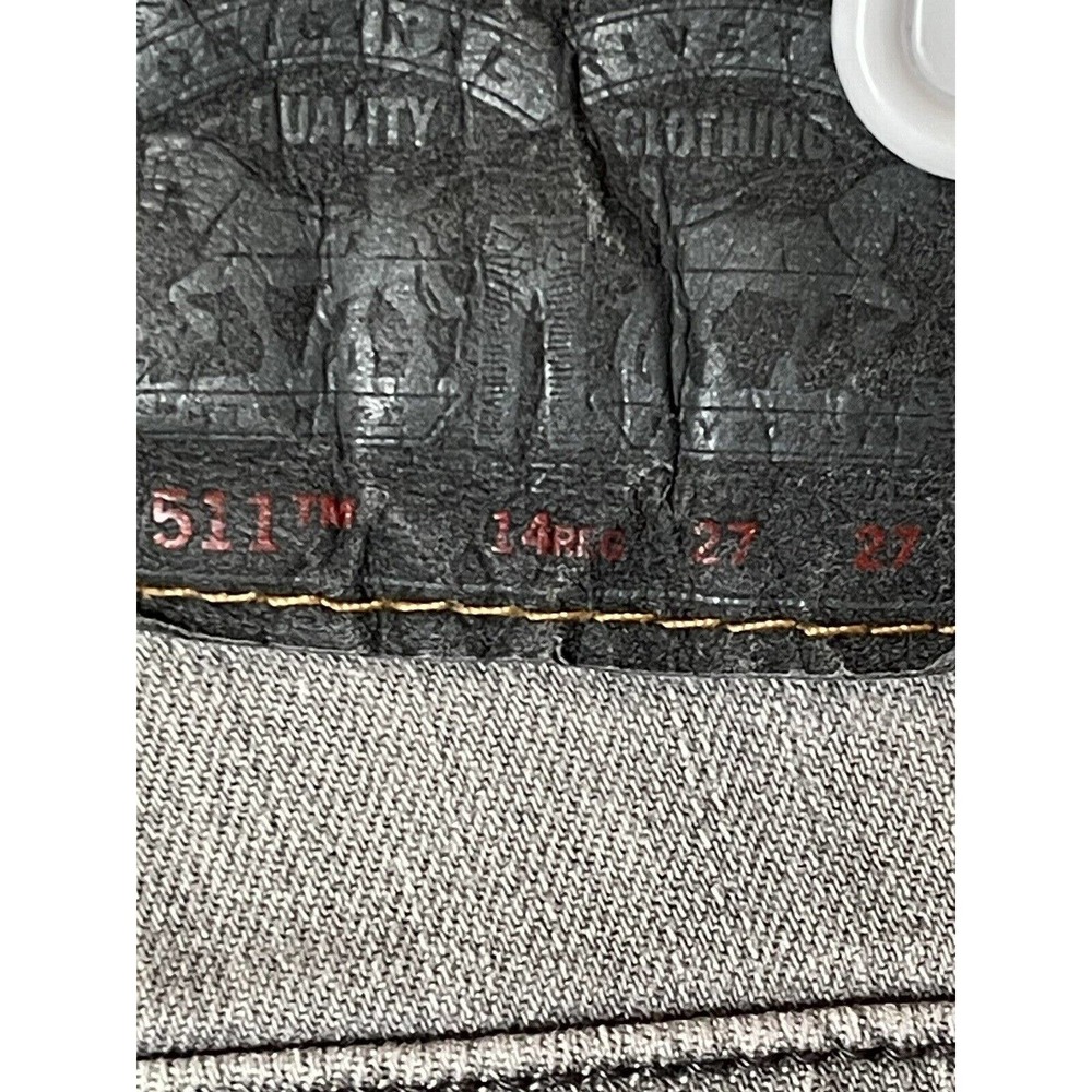 Levi’s 511 TM Slim Fit Boys Jeans Gray Size 14 REG 27x27 Cotton Blend - Picture 5 of 9